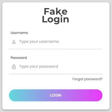 Fake Website Logins